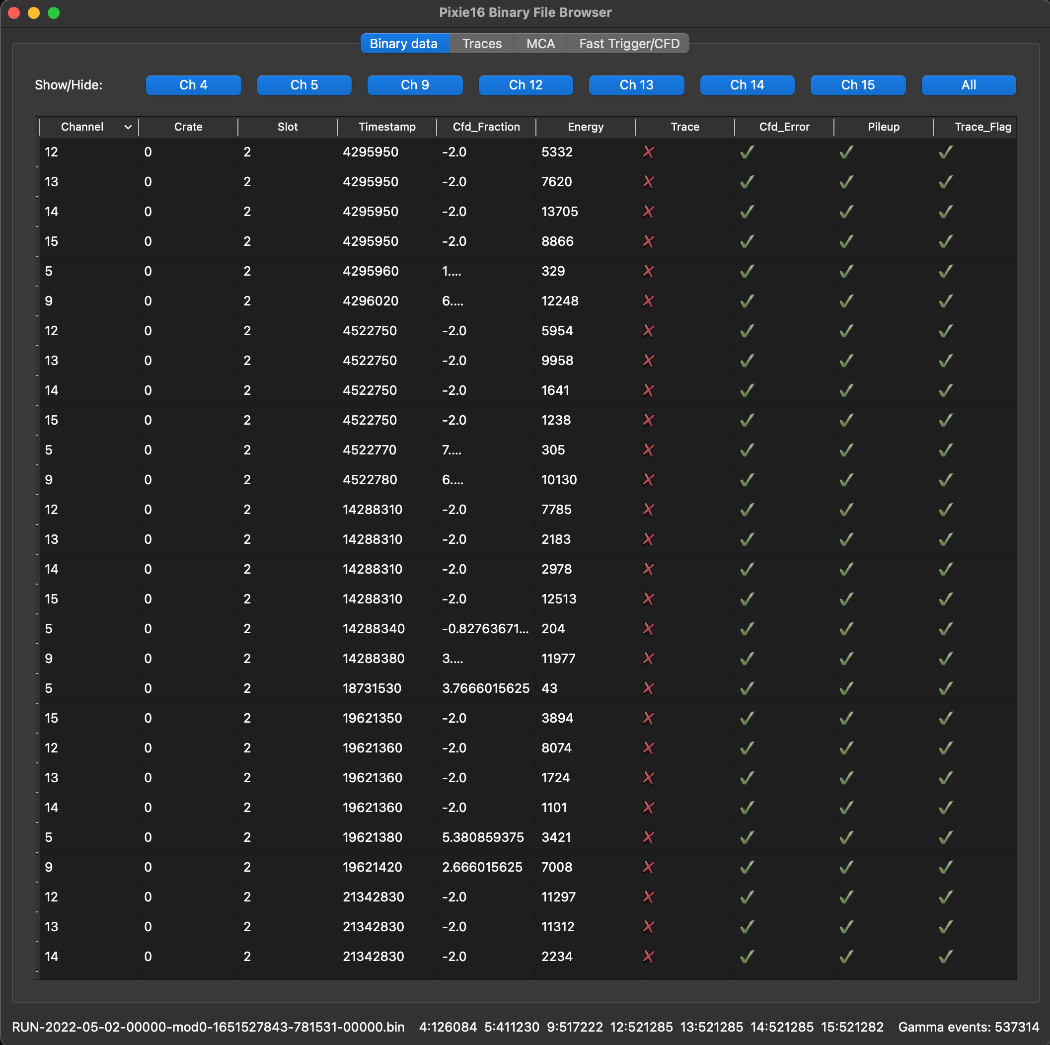 Image of main tab